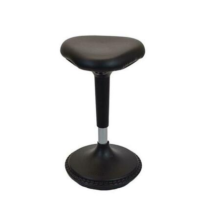HOMEROOTS Black Tall Triangle Seat Swivel Active Balance Chair 397759